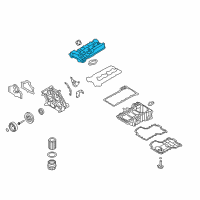 OEM BMW 550i xDrive Cylinder Head Cover Diagram - 11-12-7-570-939