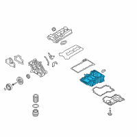 OEM 2018 BMW X6 Engine Oil Pan Upper Diagram - 11-13-7-621-072