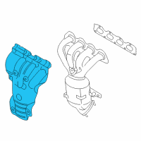 OEM 2009 Chevrolet Aveo5 Heat Shield Diagram - 25195633