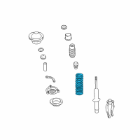 OEM 2002 Kia Optima Spring-Front Diagram - 5465038202DS