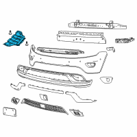 OEM 2019 Jeep Grand Cherokee Belly Pan-Front Diagram - 68091772AB