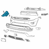 OEM 2016 Jeep Grand Cherokee Shield-Front Diagram - 68037063AE