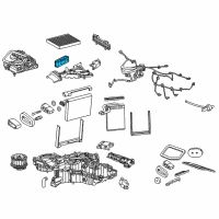 OEM Cadillac CTS Module Diagram - 84097840