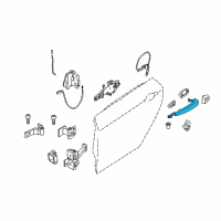 OEM BMW 320i xDrive Exterior Door Handle Diagram - 51210445185