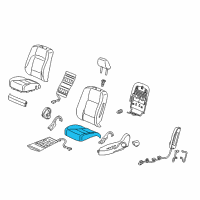 OEM 2011 Acura ZDX Pad Complete L, Front Cushion Diagram - 81537-SZN-A51