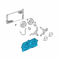 OEM 2000 Pontiac Montana Shroud Kit, Engine Electric Coolant Fan Diagram - 12367291