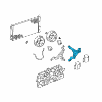 OEM Chevrolet Venture Bracket Kit, Engine Electric Coolant Fan Diagram - 22137624