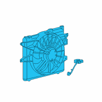 OEM 2013 Ford Mustang Fan Module Diagram - DR3Z-8C607-C