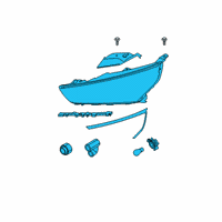 OEM 2020 Hyundai Ioniq Headlamp Assembly, Left Diagram - 92101-G2240