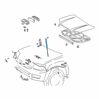 OEM 2005 Lexus GX470 Hood Support Assembly, Right Diagram - 53440-69065