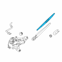 OEM 2018 Nissan Murano Back Window Wiper Blade Assembly Diagram - 28790-5AA0A