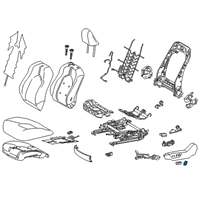 OEM 2022 Toyota Highlander Seat Switch Knob Diagram - 84921-06190-E0