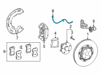 OEM 2022 Toyota Mirai Brake Hose Diagram - 90947-02J64