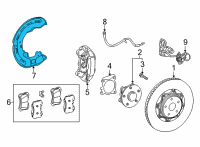 OEM Toyota Mirai Splash Shield Diagram - 47781-30280