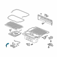 OEM 2022 Honda Ridgeline Cylinder, Cargo Lid Diagram - 74861-SJC-A01