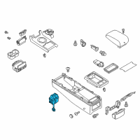 OEM Infiniti Heat Seat Switch Assembly Diagram - 25500-AL510