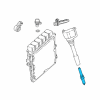 OEM BMW 840i Spark Plug, High Power Diagram - 12-12-2-455-258