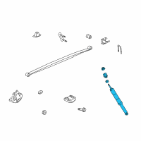 OEM Toyota Tundra Shock Diagram - 48530-09N50