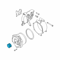 OEM 2002 BMW 540i Pulley Alternator Diagram - 12-31-1-708-607