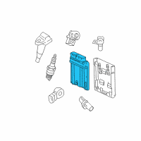 OEM 2010 Cadillac CTS Engine Control Module Assembly (W/O Calibration) Diagram - 19300014