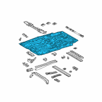 OEM Toyota Front Floor Pan Diagram - 58111-08031