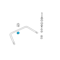 OEM 2005 Buick Park Avenue Insulator-Rear Stabilizer Shaft (20Mm Diameter) *White Diagram - 25650389