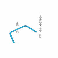 OEM Cadillac Stabilizer Bar Diagram - 20757300