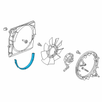 OEM 2017 GMC Canyon Shroud-Engine Coolant Fan Lower Diagram - 94756646