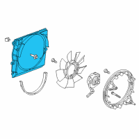 OEM Chevrolet Colorado Fan Shroud Diagram - 84106737