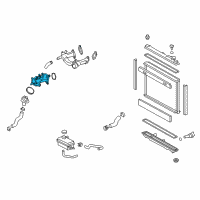 OEM 2010 Lexus LS600h Housing, Water Inlet Diagram - 16323-38040