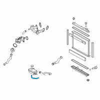 OEM Lexus LS600h Hose, Reserve Tank O Diagram - 16566-38050