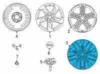 OEM 2022 Kia K5 Wheel Assembly-Aluminium Diagram - 52906L3430