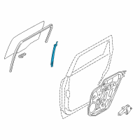 OEM Kia Borrego Channel & Run Assembly-DELT Diagram - 835602J000