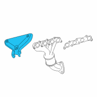 OEM 2005 GMC Canyon Shield-Exhaust Manifold Heat Diagram - 12593478