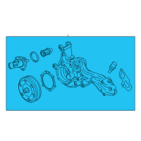 OEM 2018 Chevrolet Camaro Water Pump Assembly Diagram - 12700555