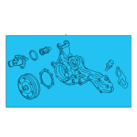 OEM 2022 Cadillac CT5 Water Pump Assembly Diagram - 12700555