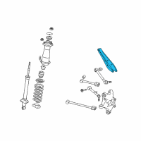 OEM 2015 Lexus IS350 Rear Suspension Control Arm Assembly, No.2, Right Diagram - 48730-30130