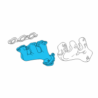 OEM 2019 Chevrolet Express 2500 Exhaust Manifold Diagram - 12631812