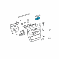 OEM 2008 Saturn Outlook Window Switch Diagram - 20966810