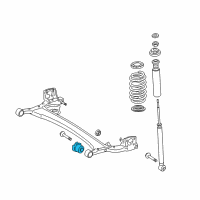 OEM 2014 Toyota Yaris Axle Beam Bushing Diagram - 48725-0D110