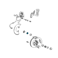 OEM 1987 Ford Mustang Inner Bearing Diagram - B7C-1201-A