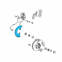 OEM 2001 Ford Explorer Sport Splash Shield Diagram - 4L2Z-2K004-BA