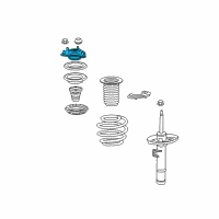 OEM 2022 Honda CR-V Rubber, FR. Shock Absorber Mounting Diagram - 51670-TLA-A01