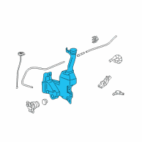 OEM Honda Tank, Washer (2.5L FR.) Diagram - 76841-TA5-A01