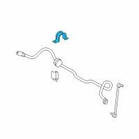 OEM 2000 Ford Focus Stabilizer Bar Bracket Diagram - YS4Z-5486-BA