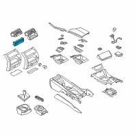 OEM BMW 528i A/C Control Panel, Rear Cabin Diagram - 61-31-9-290-752