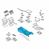 OEM BMW ActiveHybrid 5 Centre Console Diagram - 51-16-9-288-913