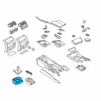 OEM BMW 528i Insert Shifter Covering Diagram - 25-11-7-592-905