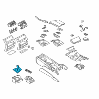 OEM 2014 BMW 535i Leath. Gearlever Knob W/Gaiter/6-Speed Diagram - 25-11-7-592-906