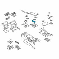 OEM BMW Oddments Tray Diagram - 51-16-9-206-734